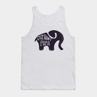 Elephant Papa Safari Animal Dog Tank Top